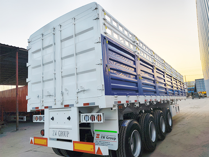 4 axle 80 ton fence semi trailer price