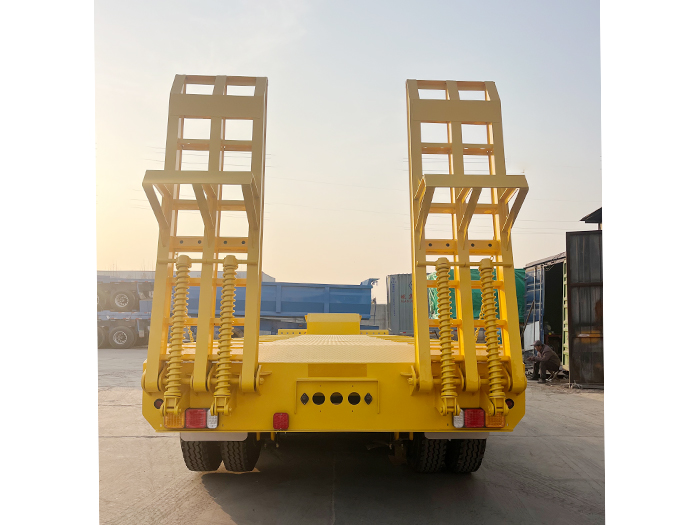 4 Axle 80Ton Lowbed Semi Trailer