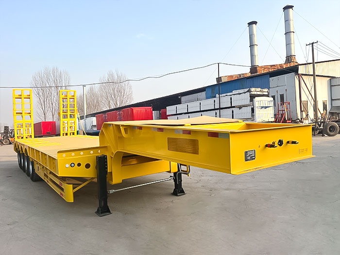 construction machinery transport trailer