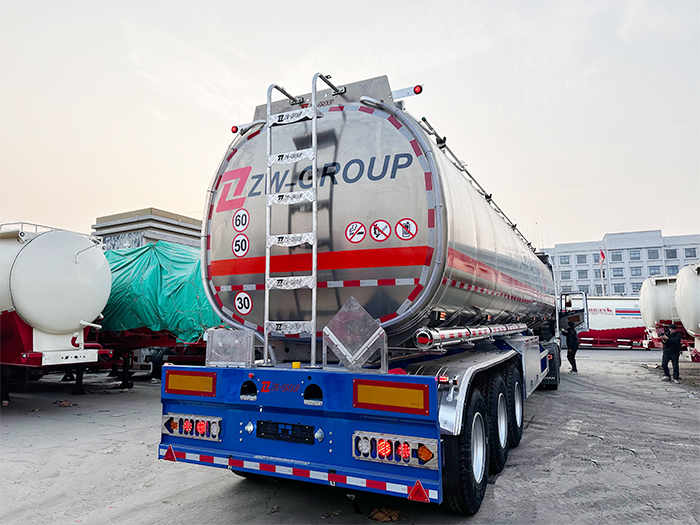 ZW Aluminum Fuel Tanker Semi Trailer