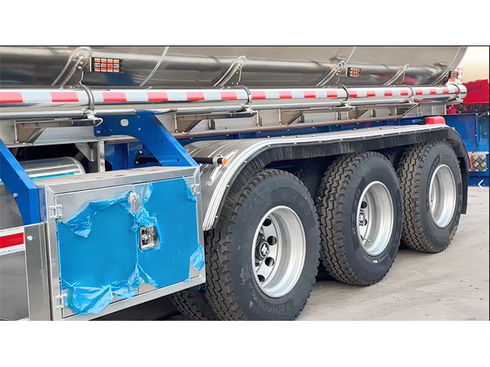 000L aluminum fuel tanker semi trailer