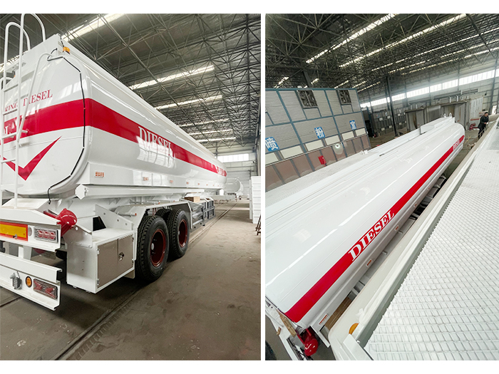 2 axle fuel tanker semi trailer for sale