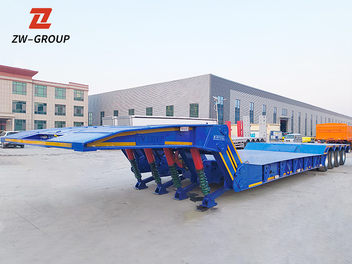 4 axle lowbed semi trailer for sale