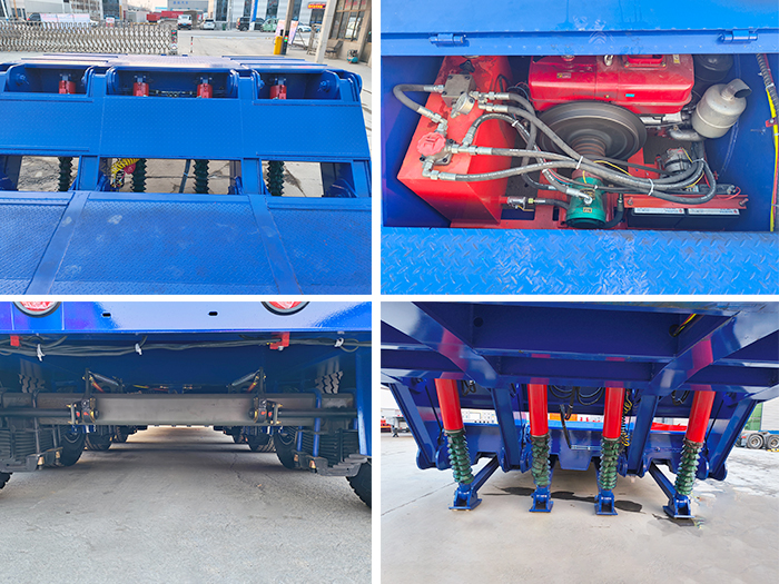 hydraulic gooseneck lowboy trailer