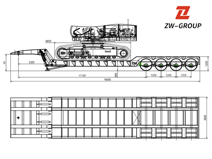 heavy duty lowbed trailer Africa