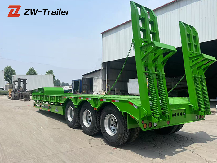 Lowboy Trailer for Heavy Equipment Transport in Africa