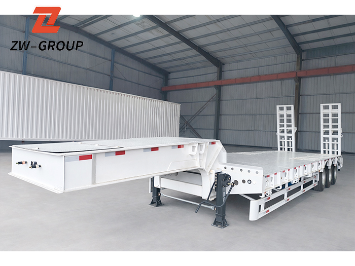 3 axle lowboy trailer