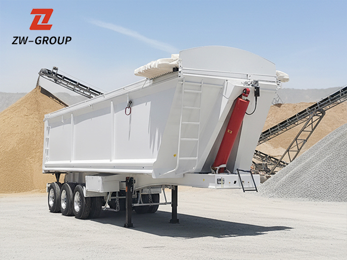 3 Axle 40CBM Dump Semi Trailer