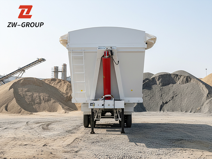 zw dump semi trailer for sand and coal