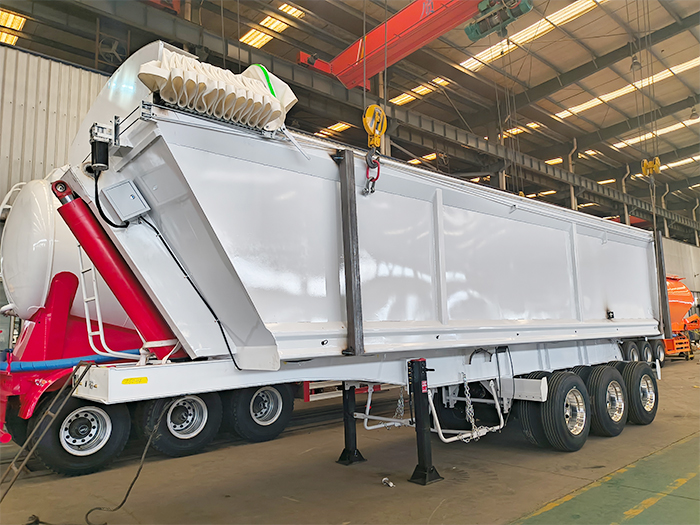 40CBM bulk cargo dump trailer