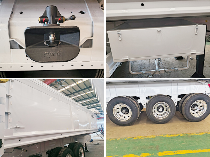 heavy duty mining dump trailer