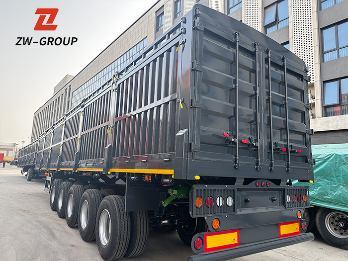 5 axle freight fence semi trailer