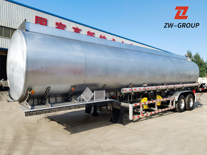2 Axle Aluminum Fuel Tanker Semi Trailer
