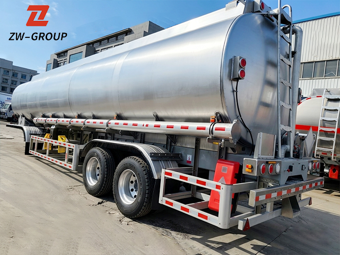 2 Axle Aluminum Fuel Tanker Semi Trailer