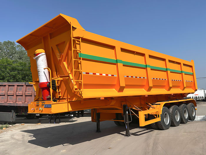 U type dump semi trailer
