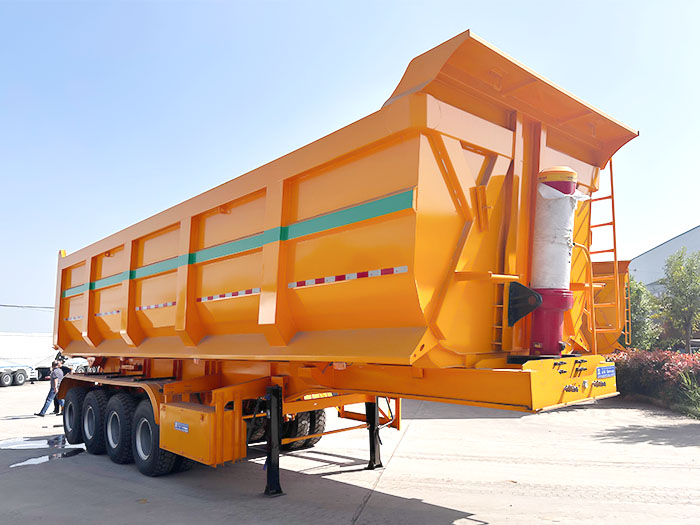 U shape dump trailer for mining