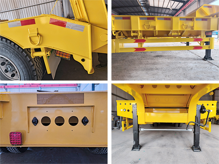 construction machinery transport trailer