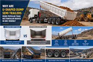 Why Are U-Shaped Dump Semi Trailers More Efficient Than Rectangular Bodies in DRC Mining Operations?