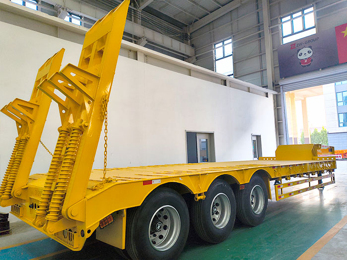 Cameroon lowboy semi trailer