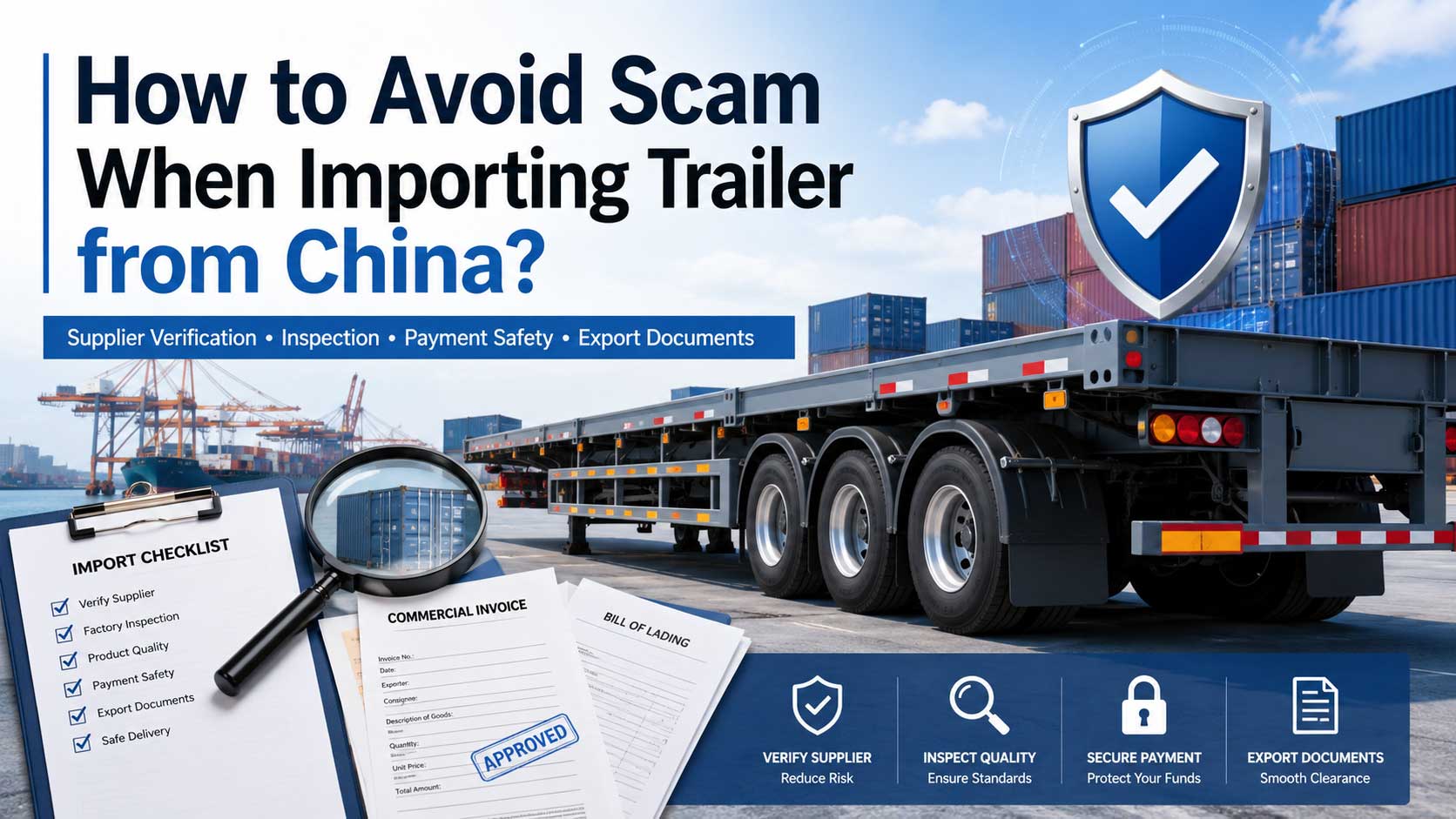 How to Avoid Scam When Importing Trailer from China?