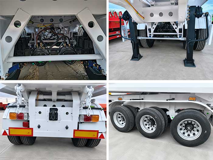3 Axle 35CBM 60Ton Dump Semi Trailer for Mining and Sand Transport 3 Axle 35CBM 60Ton Dump Semi Trailer for Mining and Sand Transport