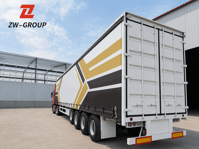 4 Axle Curtain Side Semi Trailer for Sale