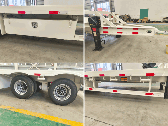 20-60 ton flatbed cargo trailer