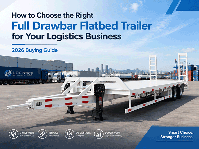 How to Choose the Right Full Drawbar Flatbed Trailer for Logistics Business (2026 Buying Guide)