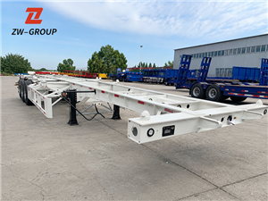ZW Group 3 Axle Skeleton Semi Trailer Export to Nicaragua