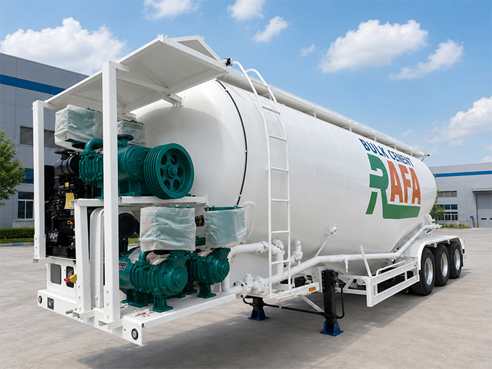 3 Axle 35CBM Cement Tanker Semi Trailer for Sale | ZW Group