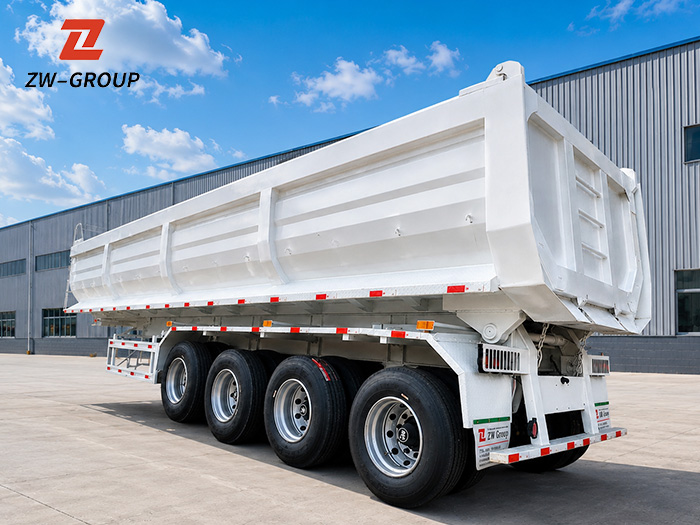 4 Axle 40CBM Dump Semi Trailer