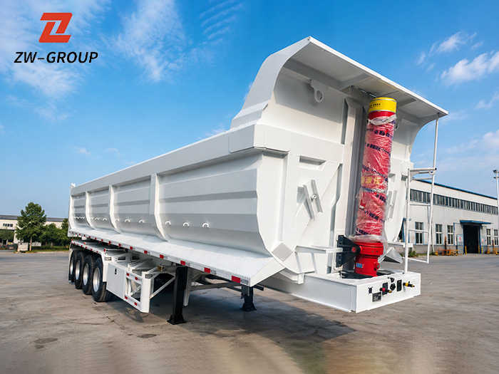 4 axle dump semi trailer