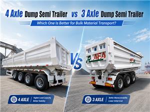 4 Axle Dump Semi Trailer vs 3 Axle Dump Semi Trailer: Which One Is Better for Bulk Material Transport?