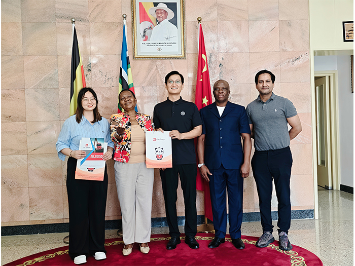 ZW Group Meets Uganda Ambassador Oliver Wonekha for Infrastructure and Heavy Transport Cooperation
