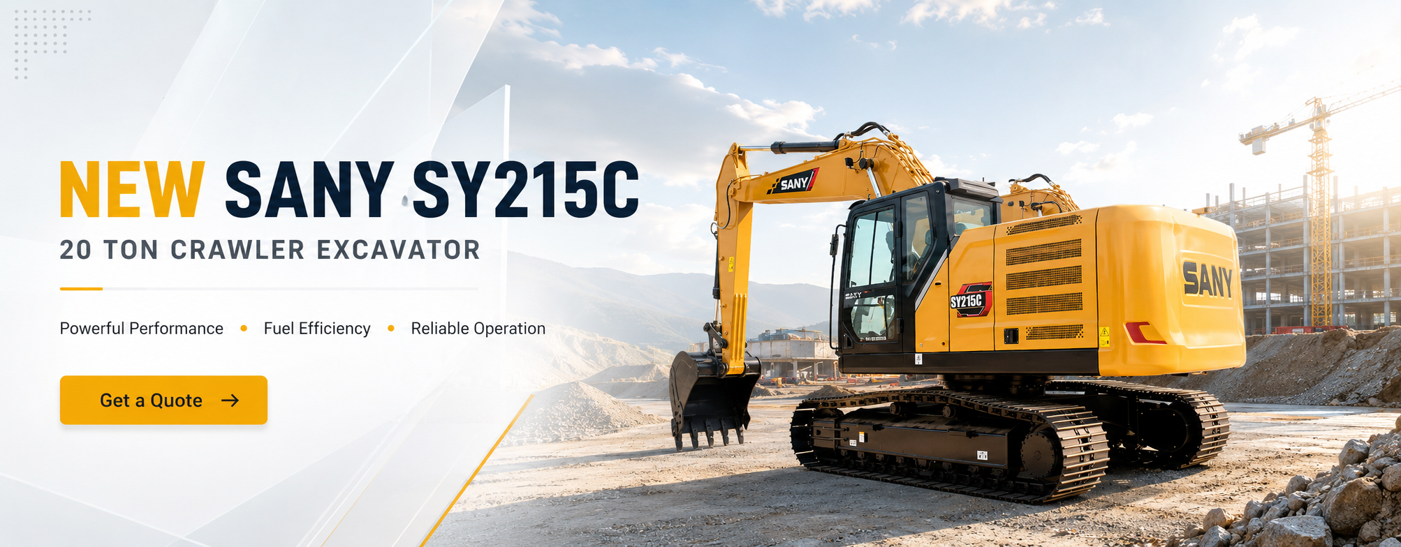 SANY SY215C crawler excavator
