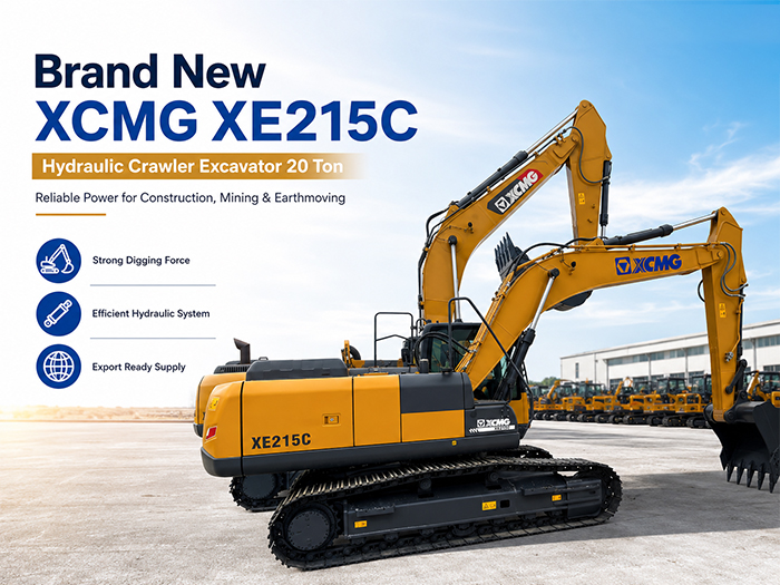 Brand New XCMG XE215C Hydraulic Crawler Excavator 20 Ton for Sale