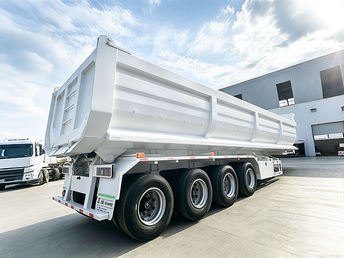 tractor truck and dump semi trailer tractor truck and dump semi trailer