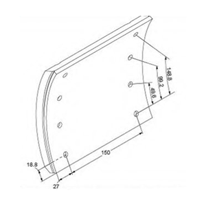 Brake Lining 19477 19478