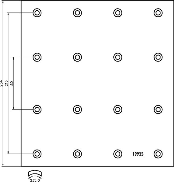 brake lining 19933