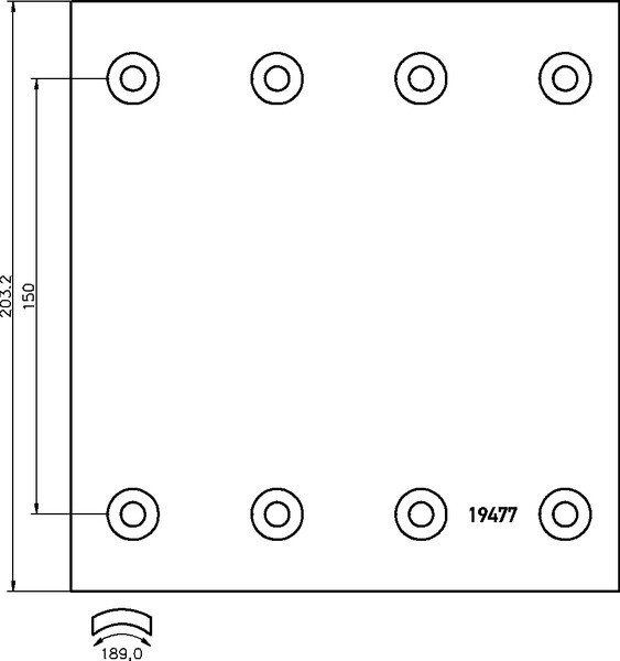 brake lining 19477