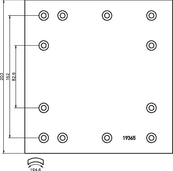 WVA 19365/ WVA 19366 BRAKE LINING