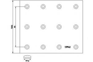 CV brake lining WVA 19941