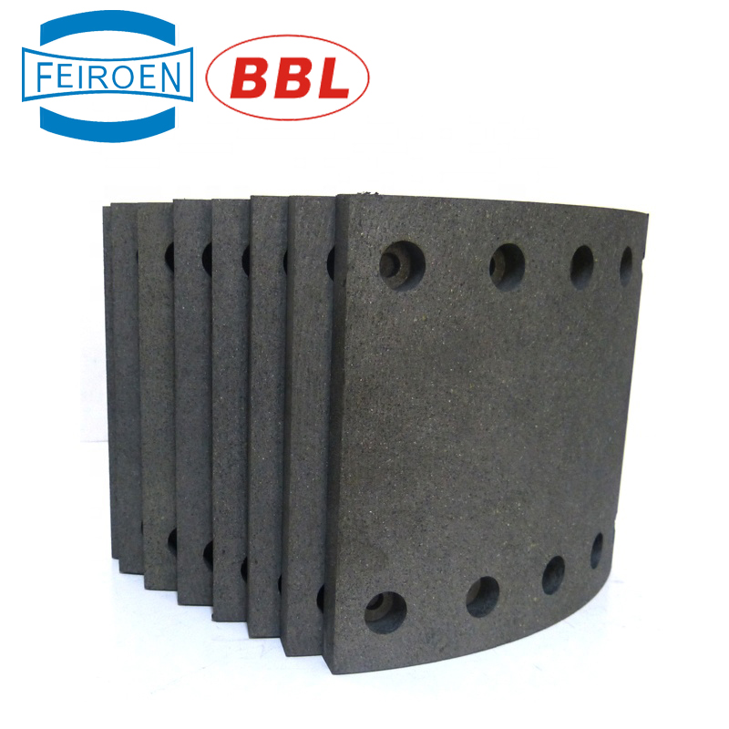 Brake linings for commercial vehicle heavy truck spare parts