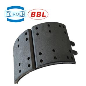 Hot sell high quality rear axle brake lining trailer axle parts brake shoe