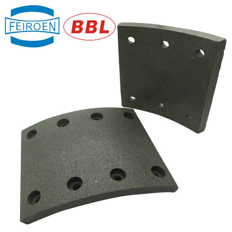 High quality heavy duty truck trailer brake parts brake linings