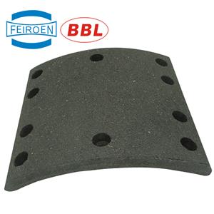 Friction material rear trailer truck brake lining with good price