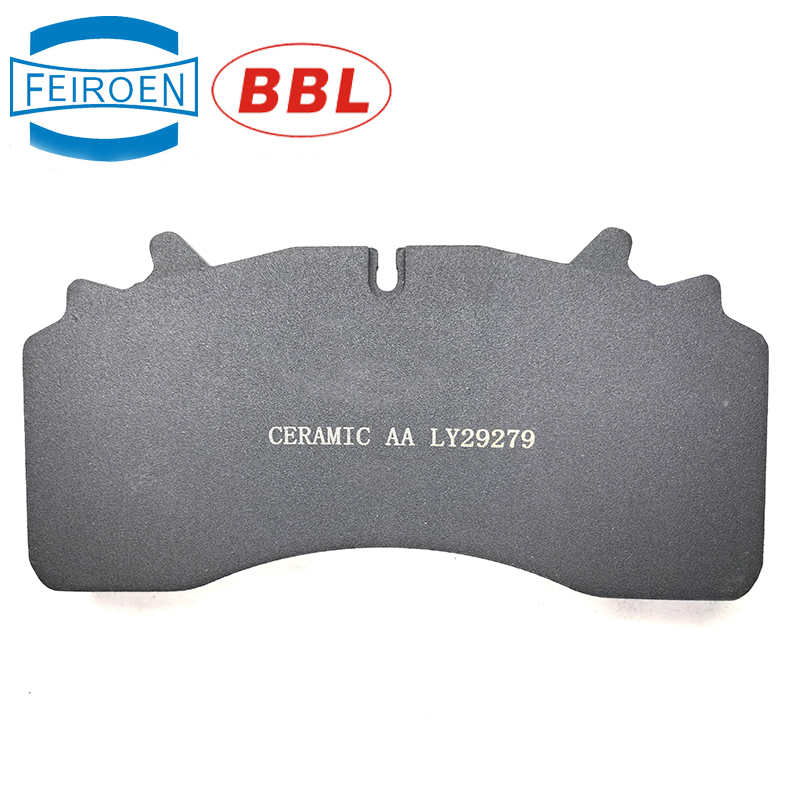 Non-asbestos ceramic truck brake pad for trucks