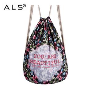 Colorful Cotton Drawstring Bag