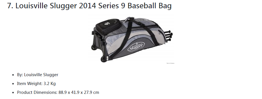 Baseball bag