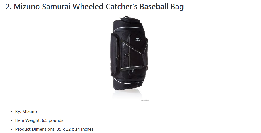 Baseball trolley bag